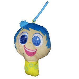 Disney Pixar Inside Out Joy Emoji Plush 4 inch Keychain Clip Stuffed Animal Toy